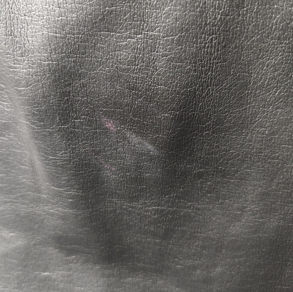 NWT Black FAUX Leather Peplum Heart Zippers Top Vest Size L - Picture 5 of 10